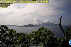 Gunung Anak Krakatau Erupsi Lagi, Status Waspada