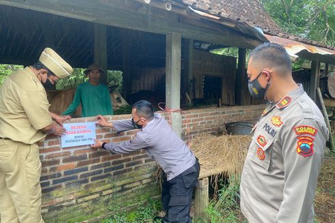 PMK Merebak, Polisi Pasang Rambu di Kandang, Pemkab Semarang Usulkan Status KLB