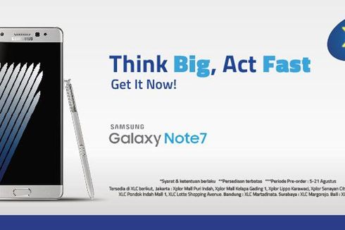 Pilih Paket Bundling XL, Dapat Diskon hingga 6 Juta untuk Pembelian Samsung Galaxy Note 7