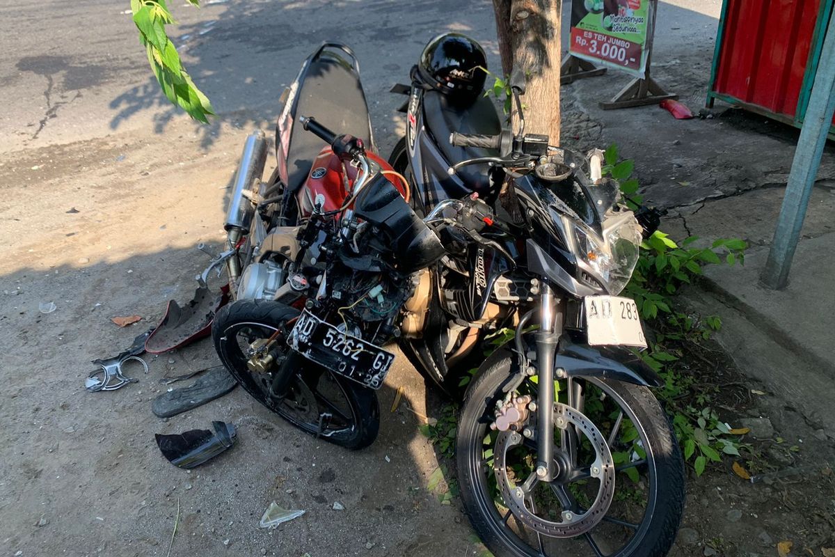 Adu Banteng Dua Sepeda Motor di Wonogiri, Satu Perempuan Tewas