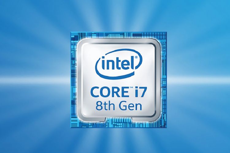 Ilustrasi prosesor Intel Core generasi ke-8