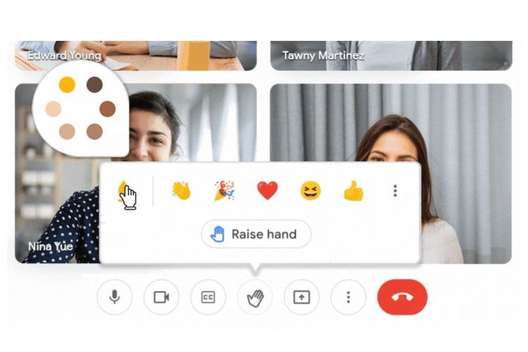 Fitur baru Meet bernama Emoji Reactions.