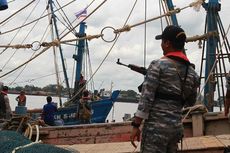 KRI Kapitan Pattimura Tangkap 5 Kapal Berbendera Malaysia dan Thailand