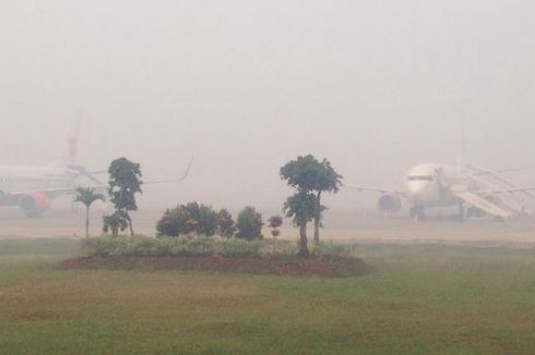 Kabut Asap Sisakan Jarak Pandang 300 M, Penerbangan dari Palangkaraya Ditunda