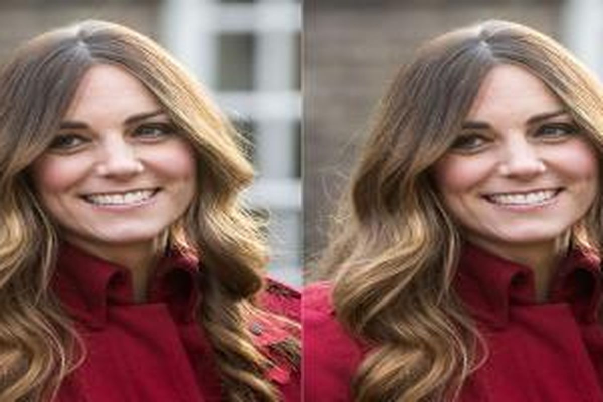 Karena penata rambut langganan dipecat, pangkal rambut Kate Middleton tampak jelas beruban