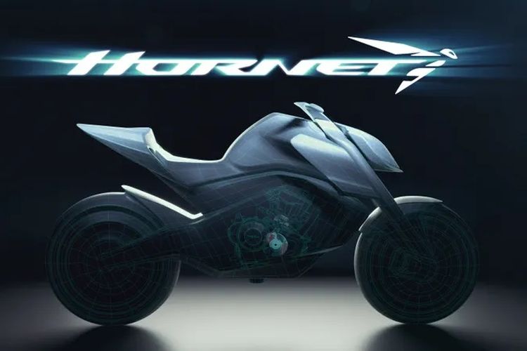 Ilustrasi calon motor baru Honda Hornet 2023