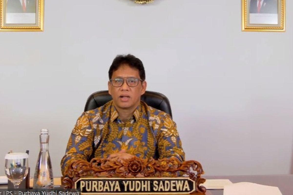 Ketua Dewan Komisioner LPS Purbaya Yudhi Sadewa dalam konferensi pers virtual, Selasa (7/12/2022). 