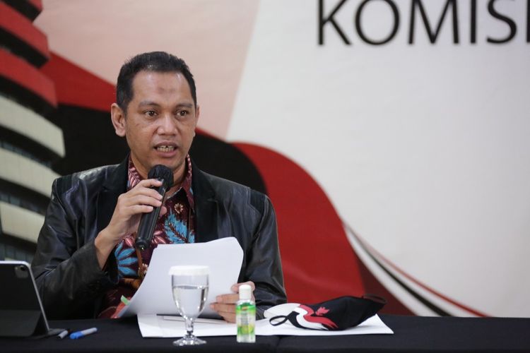 Wakil Ketua KPK Nurul Ghufron dalam konferensi Kinerja KPK Semester I 2020, Selasa (18/8/2020).