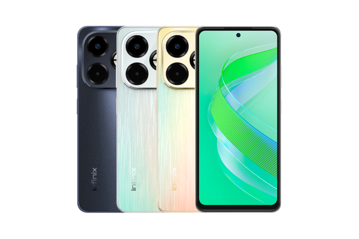 Infinix Smart 8 Plus meluncur dengan baterai 6.000 mAh, chipset Helio G36, kamera 50 MP.