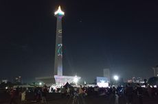 Suara Terompet Mulai Bersahutan di Monas Jelang Tahun Baru