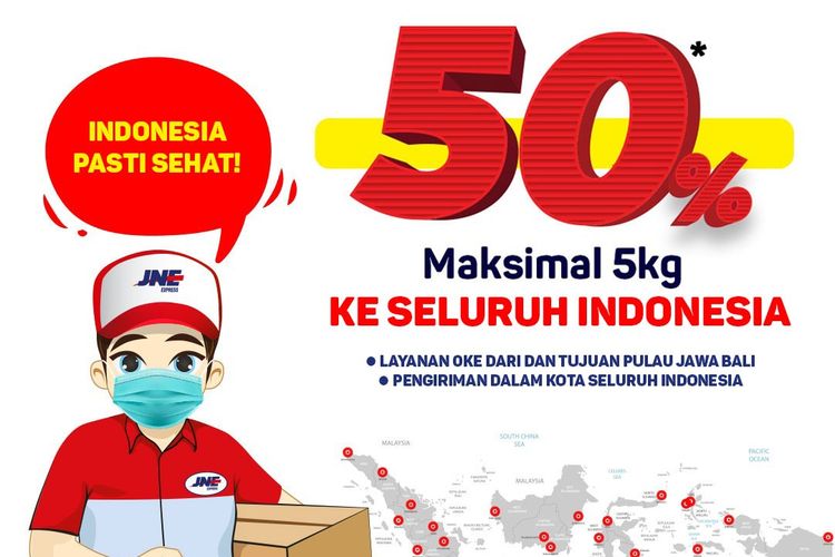 Mau Kirim Masker Jne Berikan Diskon Ongkir 50 Persen