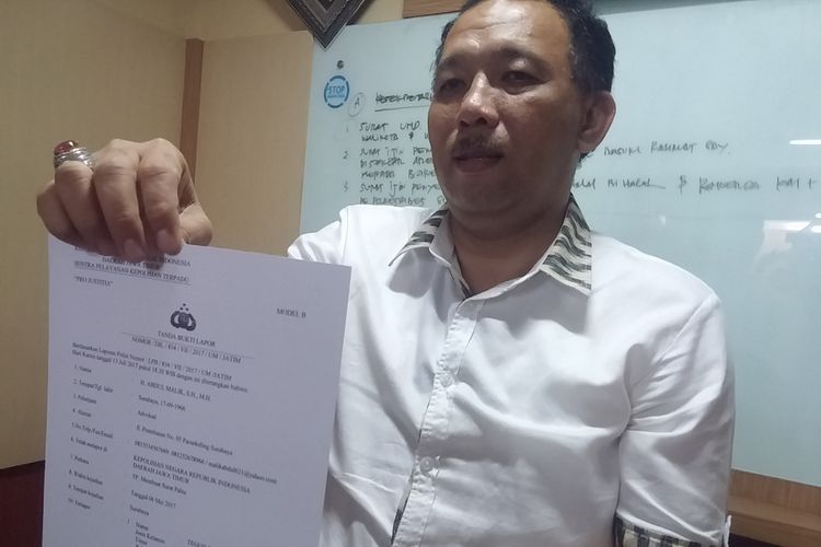 Pengacara Abdul Malik laporkan pengacara Teguh Suharto Utomo ke Polda Jatim