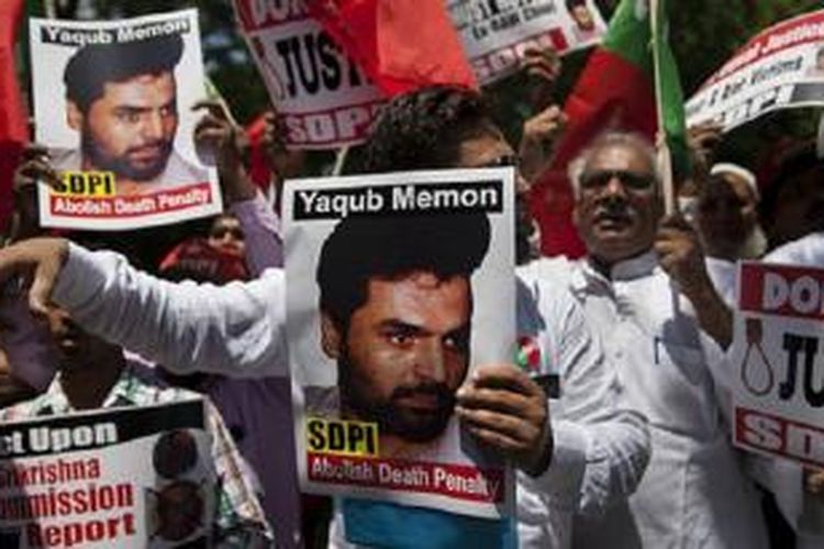 Mahkamah agung India menolak permohonan penundaan eksekusi mati Yakub Memon 