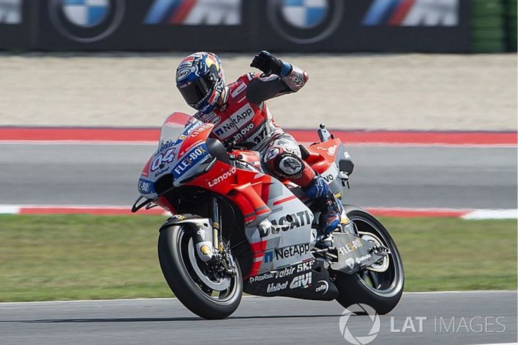 Andrea Dovizioso jadi juara di GP San Marino, Minggu (9/9/2018)