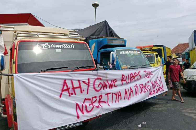 1.000 Sopir Truk di Banyumas Turun ke Jalan, Tolak Aturan Zero Odol