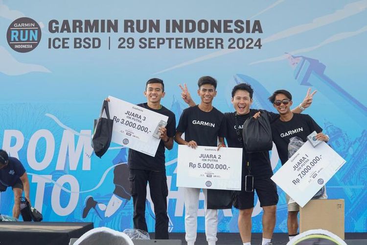 Para pemenang Garmin Run Indonesia 2024