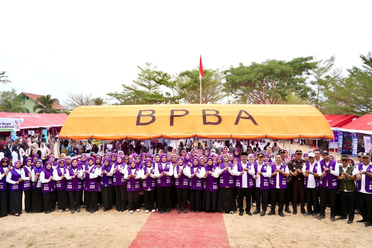 Peringatan Hari Posyandu Nasional Tahun 2026 di Gampong Geudeumbak, Kecamatan Langkahan, Kabupaten Aceh Utara, Aceh, Rabu (29/4/2026).
