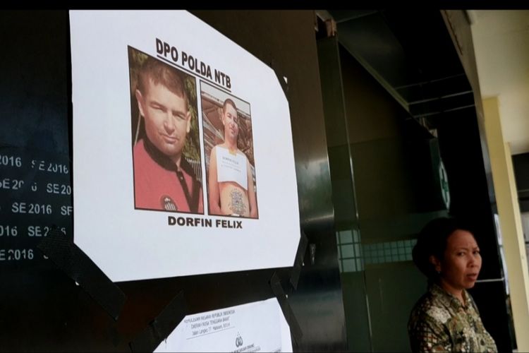  Foto Dorfin Felix, DPO Polda NTB yang kabur dari sel tahanan Rutan Polda. Dorfin adalah tersangka kasus kepemilikan 2,4 kilogram sabu senilai Rp 3 miliar.