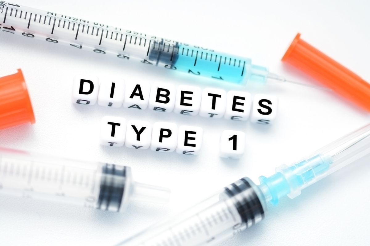 Ilustrasi diabetes tipe 1. 