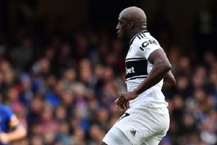 Aksi Aboubakar Kamara pada laga Chelsea vs Fulham dalam lanjutan Liga Inggris di Stadion Stamford Bridge, 2 Desember 2018. 