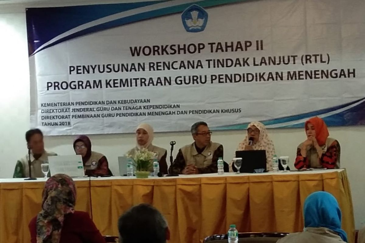 Workshop Tahap II Penyusunan Rencana Tindak Lanjut Program Kemitraan Guru Pendidikan Menengah 