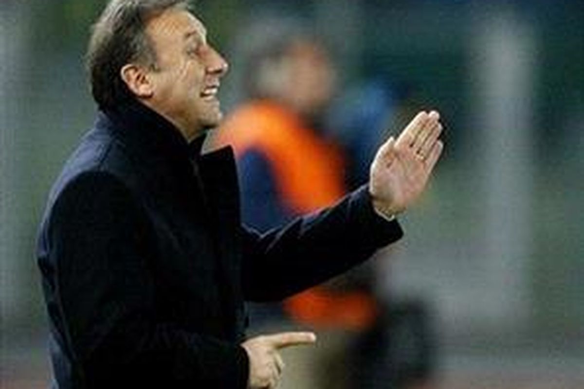 Pelatih Juventus, Alberto Zaccheroni.