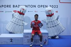 Kata Ginting soal Banting Raket Usai Juara Singapore Open 2022: Ini Kemenangan Emosional