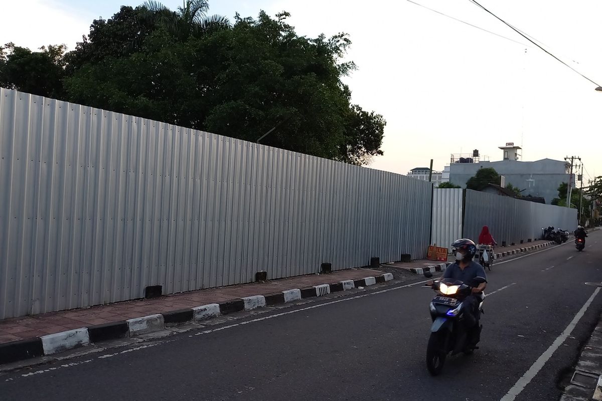 Lokasi lahan yang akan digunakan pembangunan apartemen Royal Kedhaton, Jumat (3/6/2022)