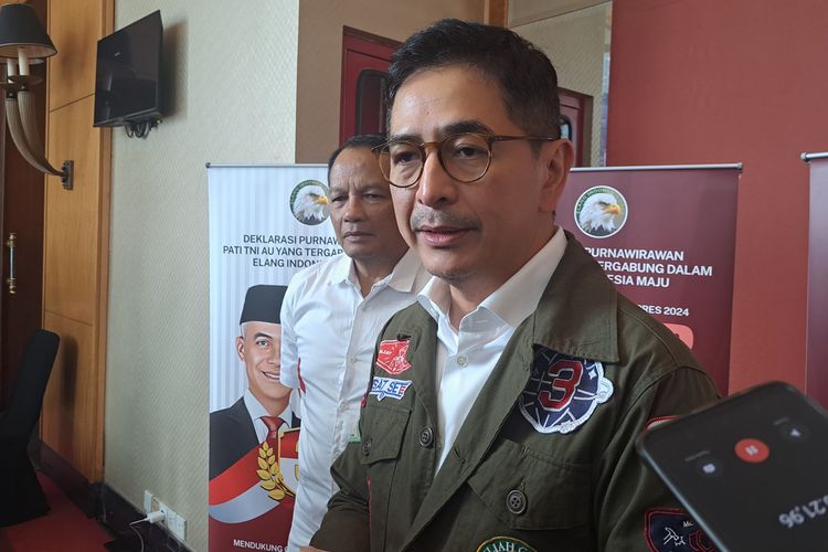 Ketua Tim Pemenangan Nasional (TPN) Ganjar-Mahfud, Arsjad Rasjid, memberikan keterangan pers di kawasan Kuningan, Jakarta, Rabu (7/2/2024).