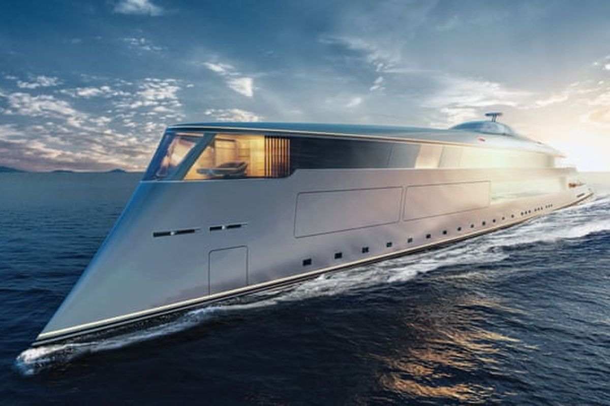 Super yacht The Aqua yang menggunakan tenaga hidrogen cair 