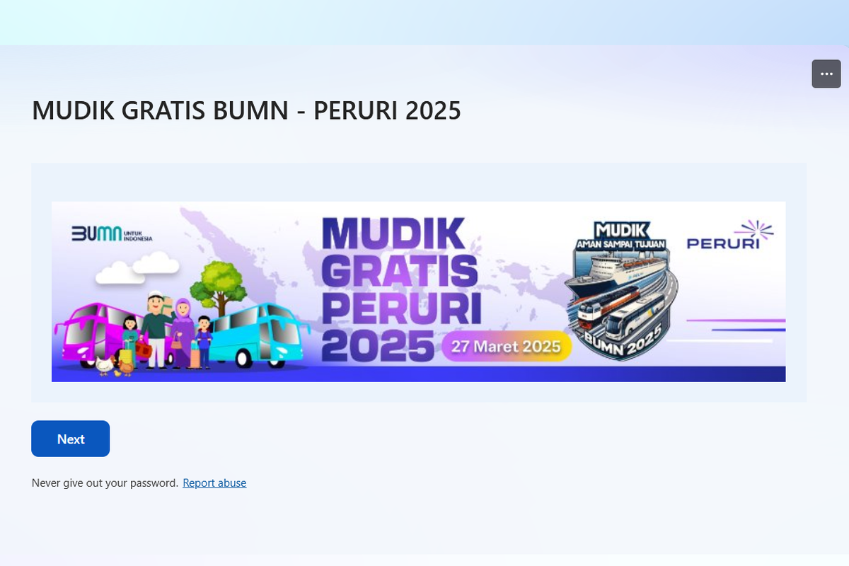 Cara daftar mudik gratis Peruri 2025. Link pendaftaran mudik gratis Peruri 2025 sudah dibuka per hari ini, Kamis, 6 Maret 2025, sekitar pukul 15.40 WIB.