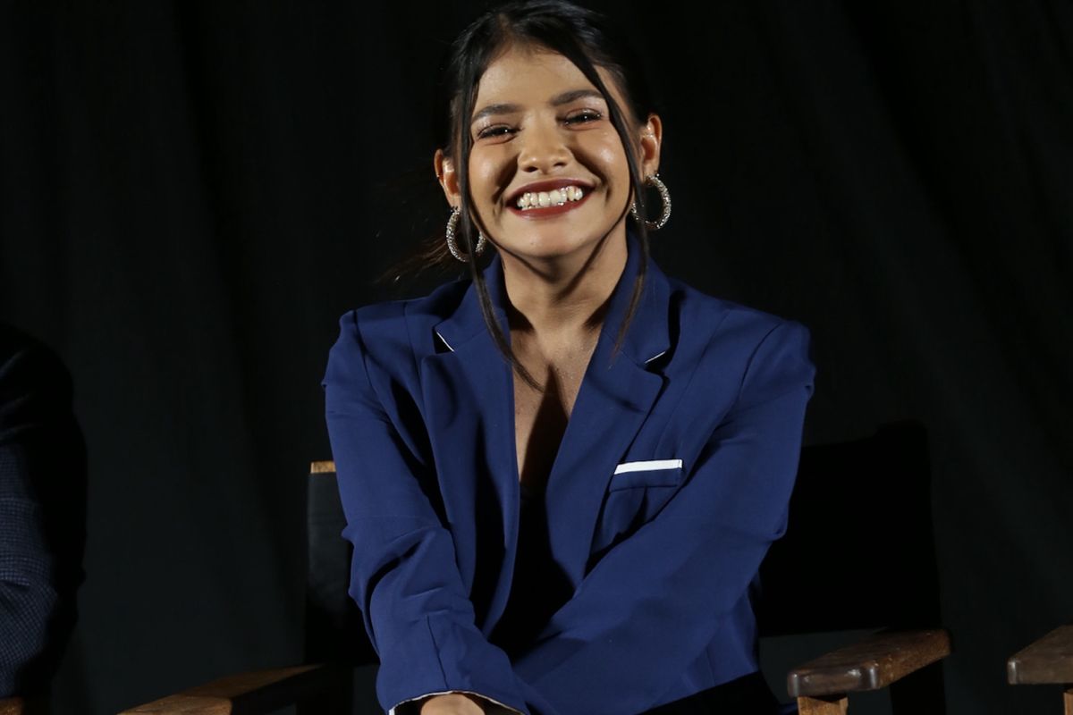 Sara Fajira dalam jumpa pers film Para Betina Pengikut Iblis 2 di Senayan Park, daerah Senayan, Jakarta  Pusat, Senin (25/3/2024).