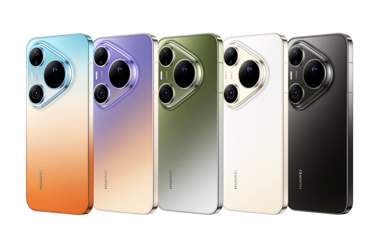 Huawei 90 Pro Max hadir dalam pilihan warna Orange Ocean, Sunset Purple, Emerald Lake, Dawn Gold, dan Obsidian Black.