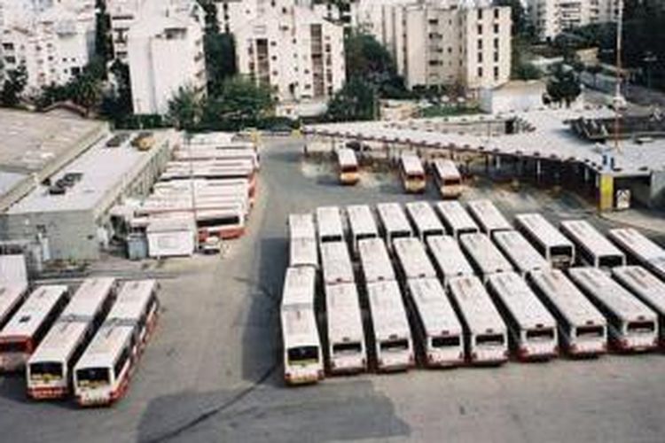 Terminal bus di Jerusalem.