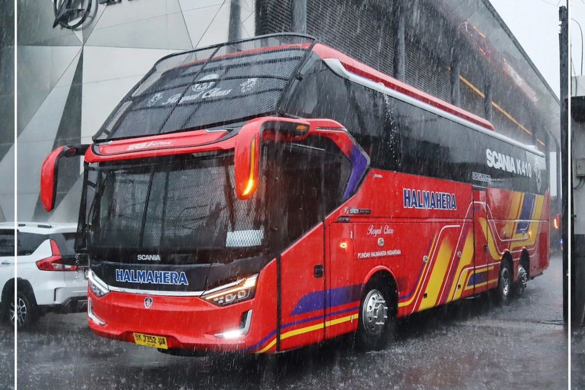 Kabin bus baru milik PO Halmahera