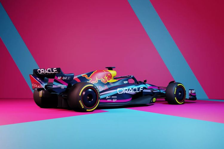 Menyambut Formula 1 Miami 2023, Red Bull Racing meluncurkan livery khusus.