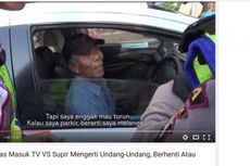 Beredar, Video Polisi Tilang Sopir Taksi, Adu Argumen soal Berhenti dan Parkir
