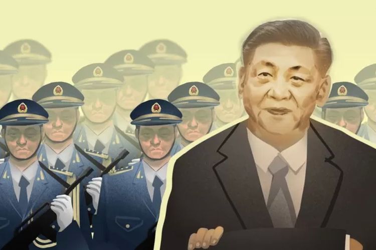 Ilustrasi kuasa Xi Jinping di China.