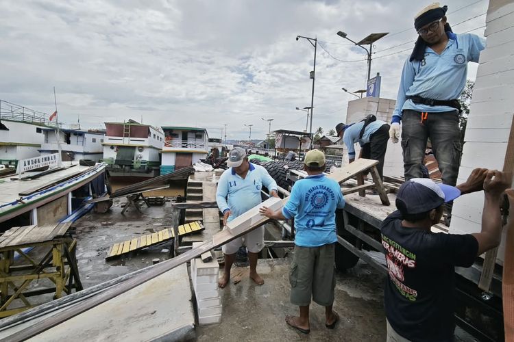 Sungai Mahakam Surut Imbas Kemarau Panjang, Jalur Kapal Samarinda-Mahulu Lumpuh