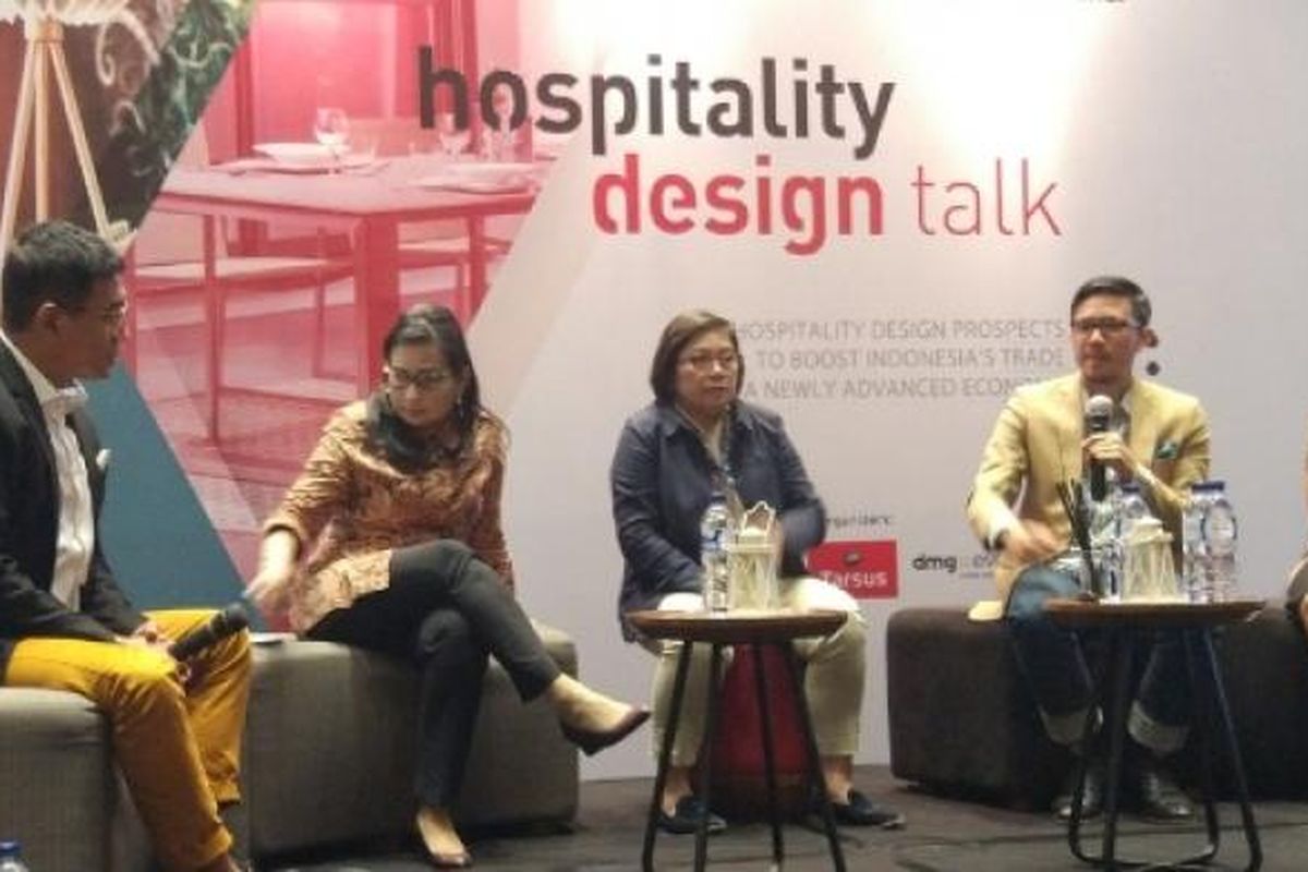 Hospitality Design Talk, di Artotel, Jakarta, Senin (13/3/2017).