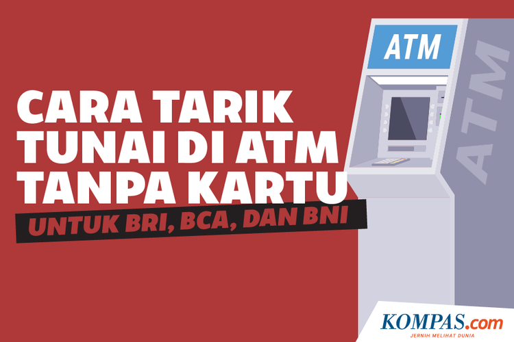 Cara Tarik Tunai di ATM Tanpa Kartu untuk BRI, BCA, dan BNI