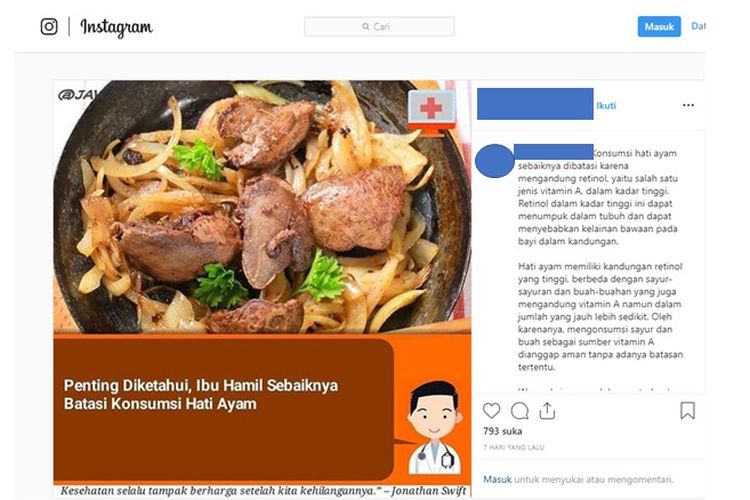 Klarifikasi Benarkah Ibu Hamil Harus Batasi Konsumsi Hati Ayam Halaman All Kompas 