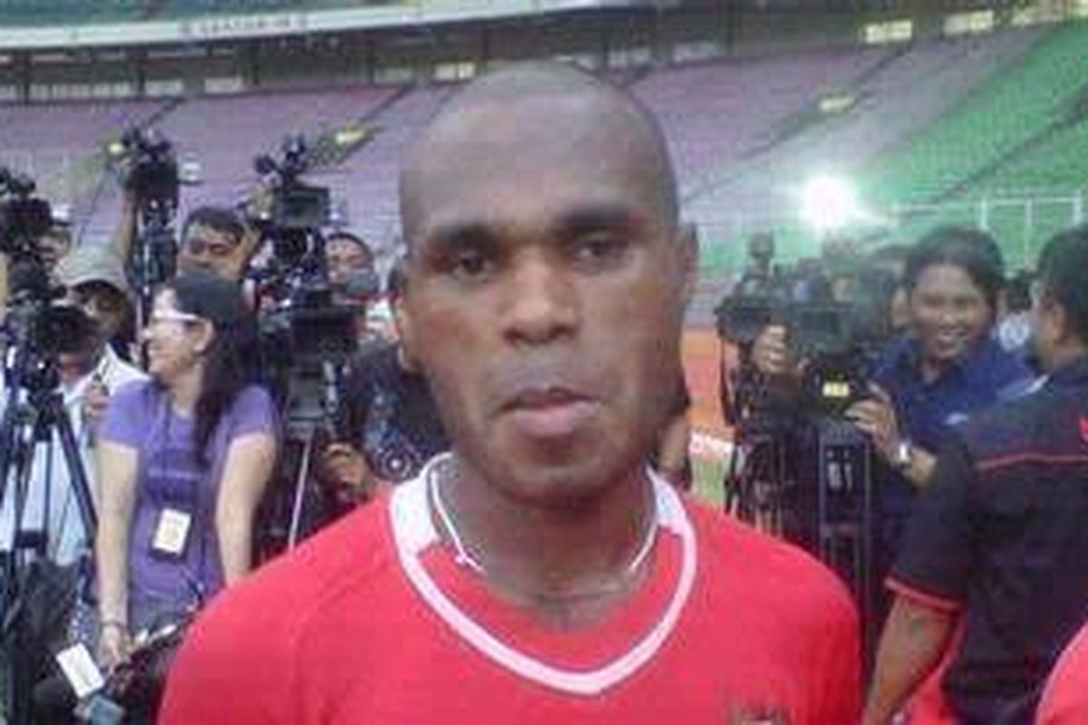 Penyerang tim nasional U-21, Yoshua Pahabol. 