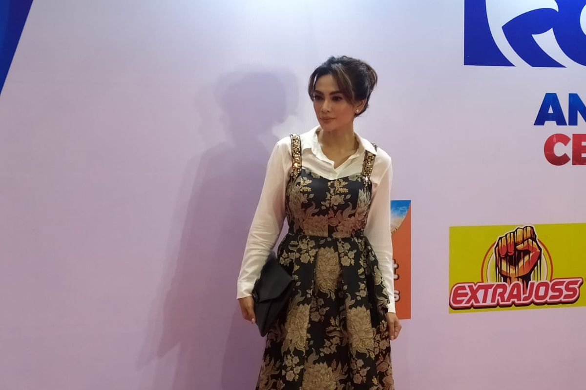 Masayu Anastasia dalam acara RCTI 30 Anniversary Celebration yang digelar di Ecovention Ancol, Jakarta Utara pada Jumat (23/8/2019).