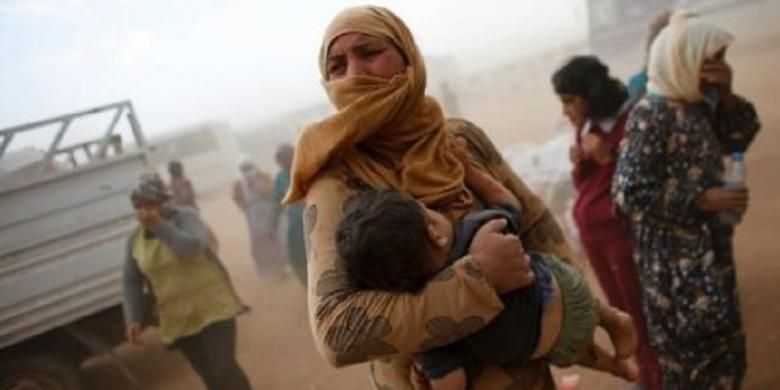 Jutaan pengungsi Suriah melarikan diri dari wilayah perang yang dikuasai kelompok teroris ISIS. (Credit: Reuters) 