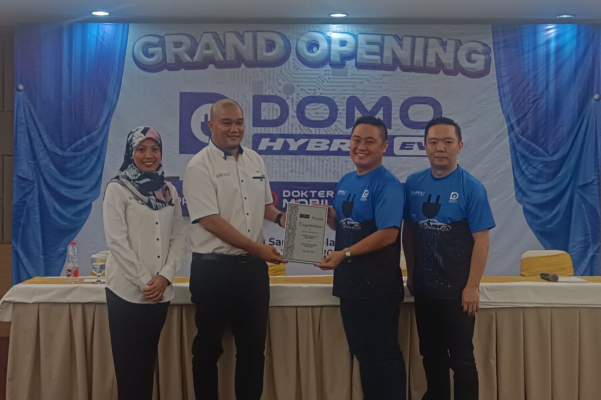 Kerja sama Domo Hybrid EV dengan Mili EV Hybrid, jadi bengkel spesialis hybrid pertama di Indonesia