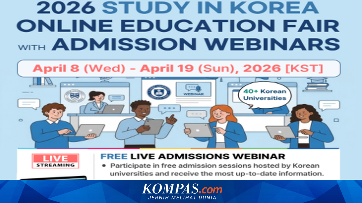 Korsel Adakan Webinar Online Gratis Konsultasi Kuliah bagi Pelajar Asing hingga 19 April ~RK

Baca di sini: