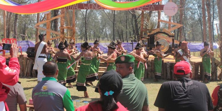 Festival Cross Border di Kabupaten Malaka, Nusa Tenggara Timur (NTT), Kamis (23/8/2018).