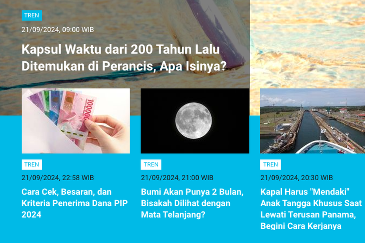 Populer Tren 22 September 2024: Kapsul waktu 200 tahun ditemukan di Perancis | Mega-tsunami 200 meter di Greenland bikin Bumi bergetar 9 hari