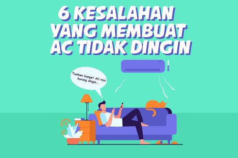 INFOGRAFIK: 6 Kesalahan yang Membuat AC Tidak Dingin